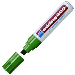 Edding 800 Marcador permanente punta de cincel verde 4-12 mm