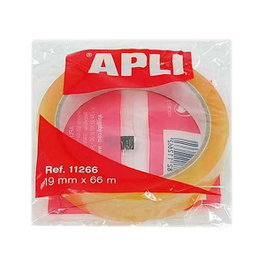Apli Cinta adhesiva transparente 19 mm x 66 m