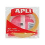Apli Cinta adhesiva transparente 19 mm x 66 m