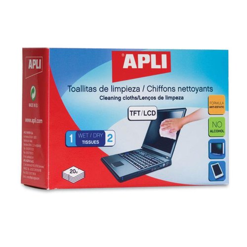 Toallitas Apli Limpiadoras Humedas B/20 Toallitas Apli Limpiadoras Humedas B/20