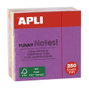 APLI Cubo de notas adhesivas Funny 51x51mm, 250 hojas, colores fluorescentes surtidos