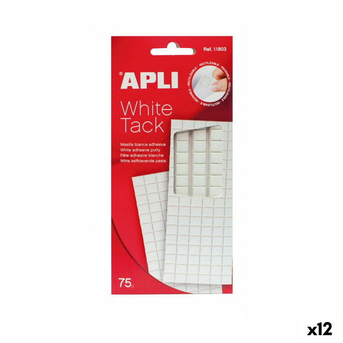 Apli Masilla Adhesiva White Tack Blanca 75g Precortada