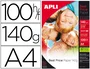 Apli Papel Fotográfico Glossy Din A4 180 gr Pack 100 Hojas Ink-jet