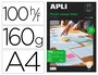 Apli Papel Fotográfico Colour Laser A4 160g Brillante Doble Cara