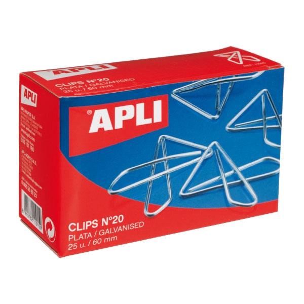 Apli Clips Mariposa Nº 10 40mm Plata Apli Clips Mariposa Nº 10 40mm Plata