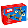 Apli Encuadernadores Metálicos con Arandela Dorados 30mm