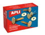 Apli Encuadernadores Metálicos con Arandela Dorados 30mm