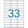 Apli Etiquetas Adhesivas Blancas 70 x 25,4 mm Cantos Rectos