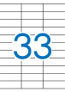 Apli Etiquetas Adhesivas Blancas 70 x 25,4 mm Cantos Rectos