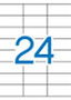 Apli Etiquetas Adhesivas 70x35mm Blancas Cantos Rectos