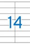 Apli Etiquetas Adhesivas 105x40mm Blanco