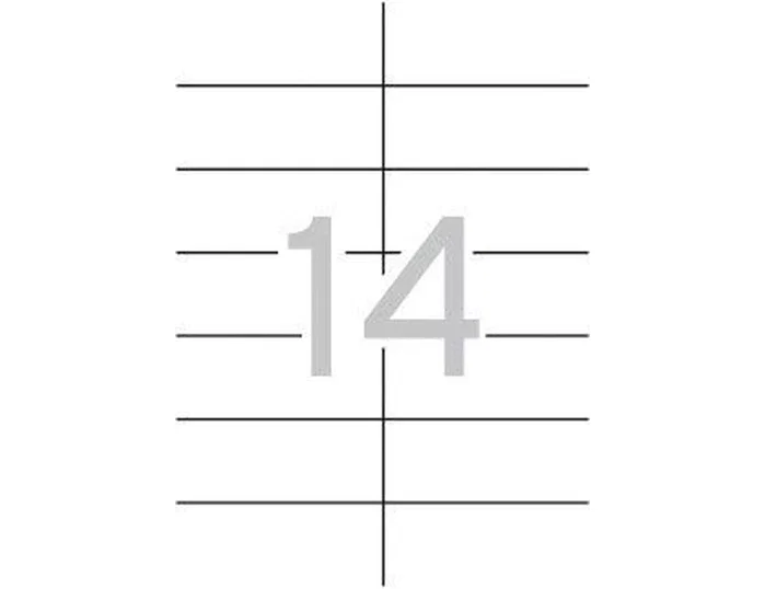 Apli Etiquetas Adhesivas Blancas 105 x 42,4 mm de Cantos Rectos