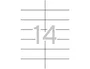 Apli Etiquetas Adhesivas Blancas 105 x 42,4 mm de Cantos Rectos