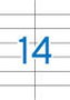 Apli Etiquetas Adhesivas Blancas 105 x 42,4 mm de Cantos Rectos