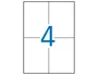 Apli Etiquetas Adhesivas 105x148mm Blancas Canto Recto