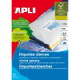 Apli Etiquetas Adhesivas 105x148mm Blancas Canto Recto