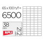 Apli Etiquetas Adhesivas 38x21,2mm Blancas Cantos Rectos