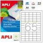 Apli Etiquetas Adhesivas 38x21,2mm Blancas Cantos Rectos