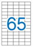Apli Etiquetas Adhesivas 38x21,2mm Blancas Cantos Rectos