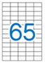 Apli Etiquetas Adhesivas 38x21,2mm Blancas Cantos Rectos