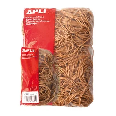 Apli goma elÁstica marrÓn caucho 120x2mm 1kg