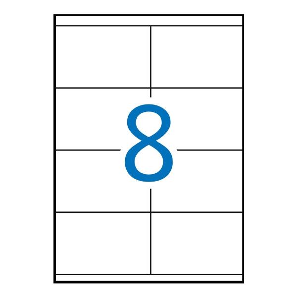 Apli Etiquetas Adhesivas Blancas 105x70mm Cantos Rectos