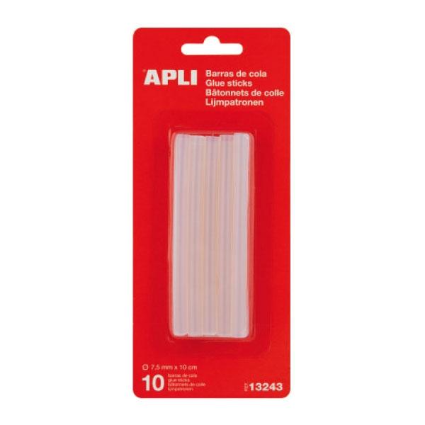 Apli Barras de Cola Termofusible Blancas 7,5 mm x 10 cm (10 unidades) Apli Barras de Cola Termofusible Blancas 7,5 mm x 10 cm (10 unidades)