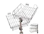 Q-connect Bandeja Sobremesa Metálica Cromada 370x275 mm