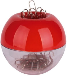 Apli Portaclips Redondo Imantado Rojo con 35 Clips