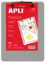 Apli Portablocs Portapapeles de Aluminio A4 Plata