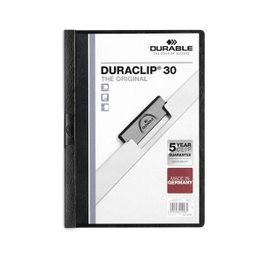 Durable Dossier Duraclip A4 Negro 30 Hojas