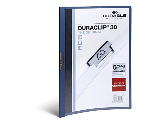 Durable Dosier Duraclip Azul Oscuro A4 30 Hojas Durable Dosier Duraclip Azul Oscuro A4 30 Hojas