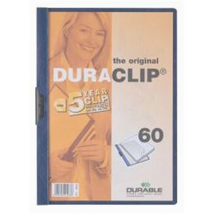 Durable Dosier Duraclip Azul para 60 hojas A4 Durable Dosier Duraclip Azul para 60 hojas A4