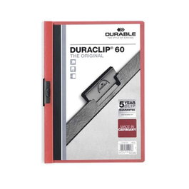 Durable Dosier con clip Duraclip A4 Rojo
