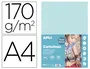 Apli Cartulina DIN A4 Azul Claro 170g/m2 Paquete de 50 Hojas