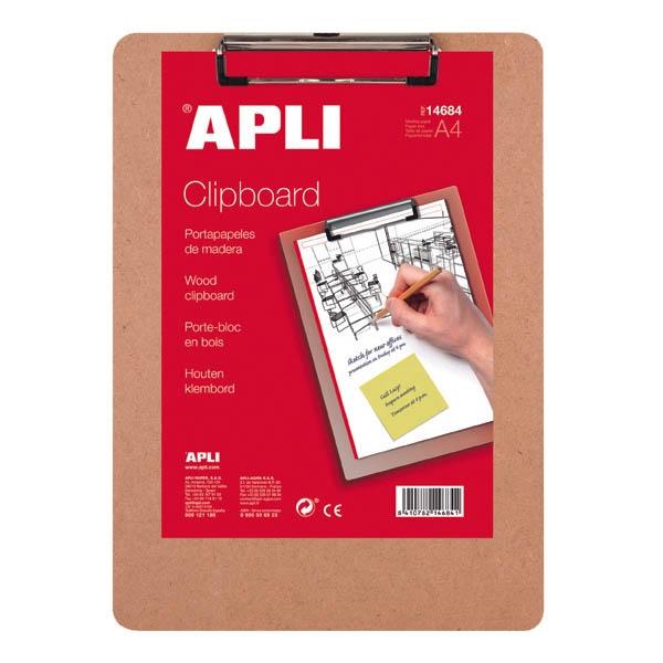 Apli Portapapeles de Madera A4 Marrón Apli Portapapeles de Madera A4 Marrón