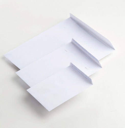 Sam Bolsas DIN B4 Folio Blanco 250x353mm 100g con Tira de Silicona