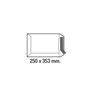 Sam Bolsas DIN B4 Folio Blanco 250x353mm 100g con Tira de Silicona