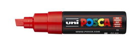 POSCA Marcador PC-8K No Permanente Punta Biselada 8.0 mm Rojo