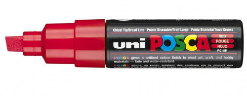 Uni-Ball Posca PC-8K Marcador de Pintura Rojo 8.0 mm