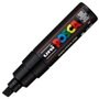 Uni-Ball Posca PC-8K Marcador de Pintura Negro Punta de Cincel 8mm
