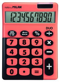 Calculadora Sobremesa Milan 10 Digitos Touch Duo Naranja