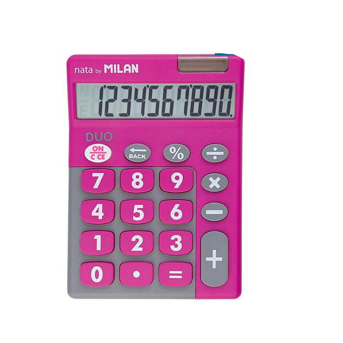 Milan Calculadora de Sobremesa Duo 10 Dígitos Rosa Milan Calculadora de Sobremesa Duo 10 Dígitos Rosa