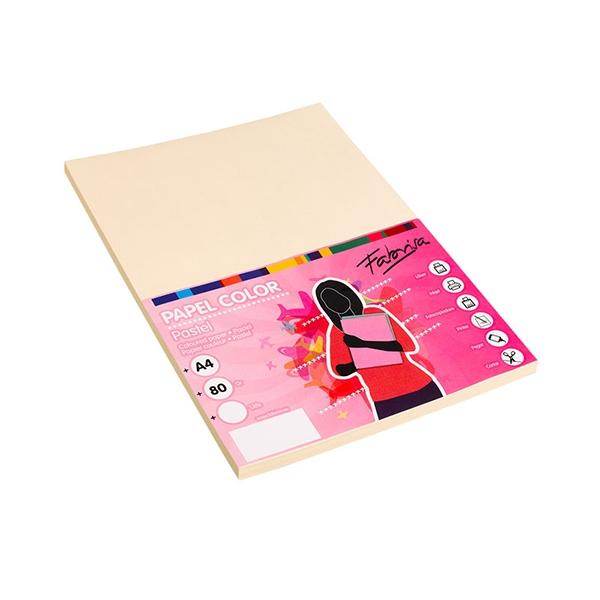 FABRISA Paquete de Papel A4 Color Marfil 80g, 100 Hojas