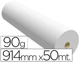 Sprintjet Papel Reprografía para Plotter 914mm x 50m, 90 g, Blanco, Impresión Ink-Jet - Alta Definición 1440 Dpi