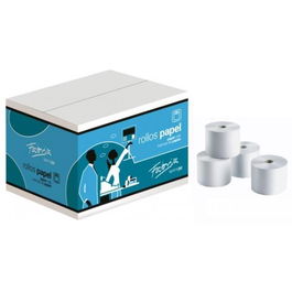 Fabrisa Rollo Autocopiativo Papel Offset Alta Blancura 57 gr.-M2 75 mmx65 mm Mandril 12 mm 10Ud.