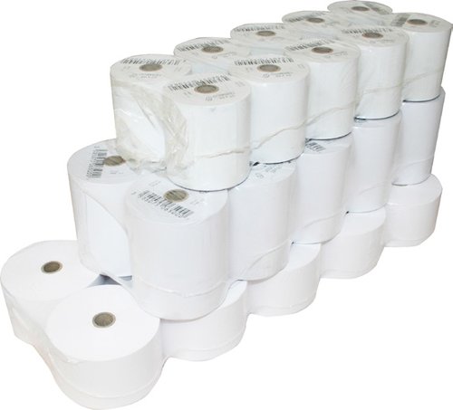 Fabrisa Rollos de Papel Autocopiativo 75x65mm, Mandril 12mm (Pack de 10)