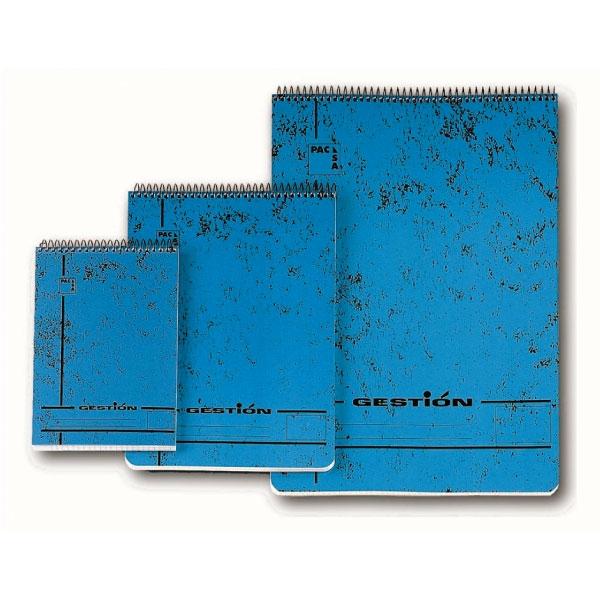 PACSA Bloc espiral Serie gestion tapa cartoncillo 400g 80h rayado 4x4 folio azul PACSA Bloc espiral Serie gestion tapa cartoncillo 400g 80h rayado 4x4 folio azul