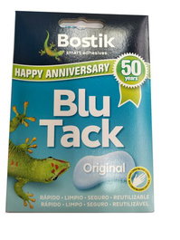 Bostik Blu Tack Masilla Adhesiva Reutilizable Original 45 gr Azul