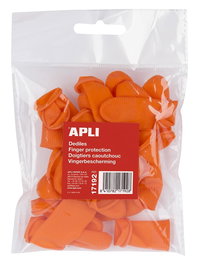 Apli Dedíles Látex Talla M Color Naranja -20U-